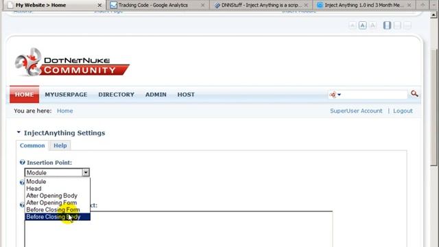 Inject html, javascript, css, text or anything else in your DotNetNuke pages - Video #184 смотреть онлайн
