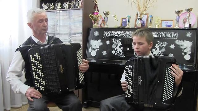 Молд. Нар.Т "Жок" Р.Н.П."Улица широкая" в обр. В.Прокудина, Дуэт Самарцевы Иван и Алексей Фёдорович смотреть онлайн