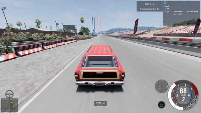 West Coast Trial: Ford Country Squire 427 Cobra (Beamng Drive) смотреть онлайн