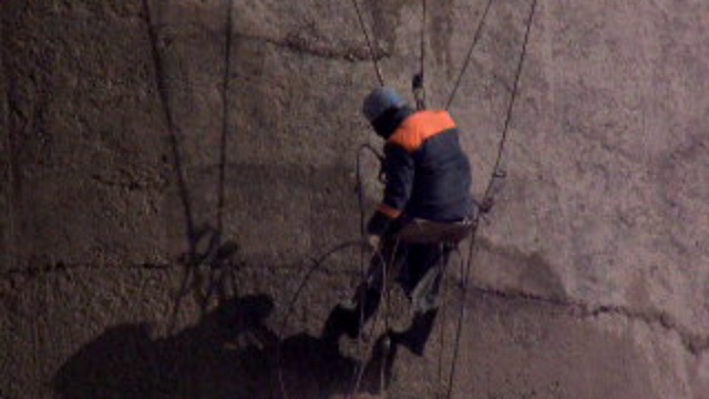 Ремонт железобетонной дымовой трубы Н=120