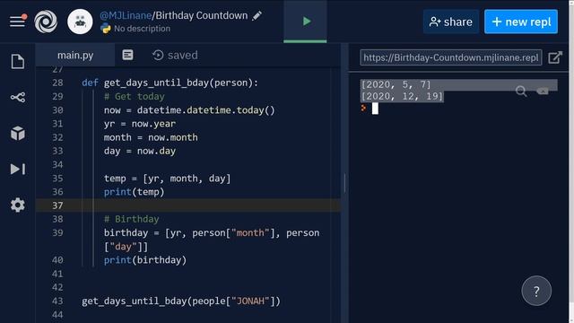 Python Birthday Tracker Part 1 (Dictionaries and Datetime) смотреть онлайн