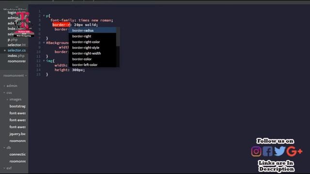 CSS border properties, border style, border color, border radius смотреть онлайн