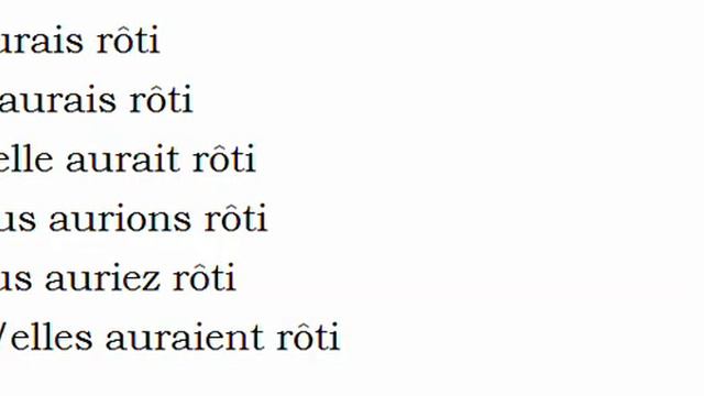 Изучение французского языка = Спряжение глаголов = Rôtir смотреть онлайн