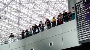 Флешмоб в аэропорту Внуково собрал 150 танцоров