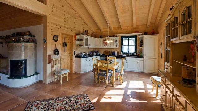 Интерьер деревянного дома: дизайн и внутренняя отделка смотреть онлайн