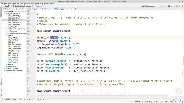 Python struct смотреть онлайн