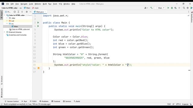 Color to HTML color смотреть онлайн