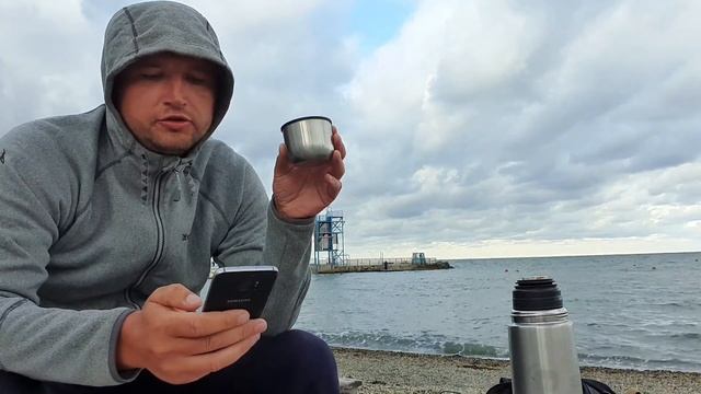 КУПАНИЕ ЗАПРЕЩЕНО но #Анапа ОЧЕНЬ ХОЛОДНО! УТРО с МОРЯ! пляж ВЫСОКИЙ БЕРЕГ смотреть онлайн