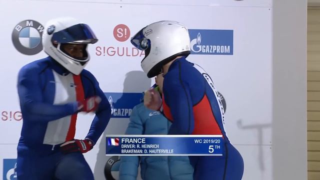 Sigulda | BMW IBSF World Cup 2019/2020 - 2-Man Bobsleigh Race 1 (Heat 1) | IBSF Official