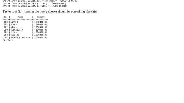 Databases: Calculating balance sheet with a single query смотреть онлайн