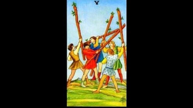 Младшие арканы- Пятерка жезлов смотреть онлайн