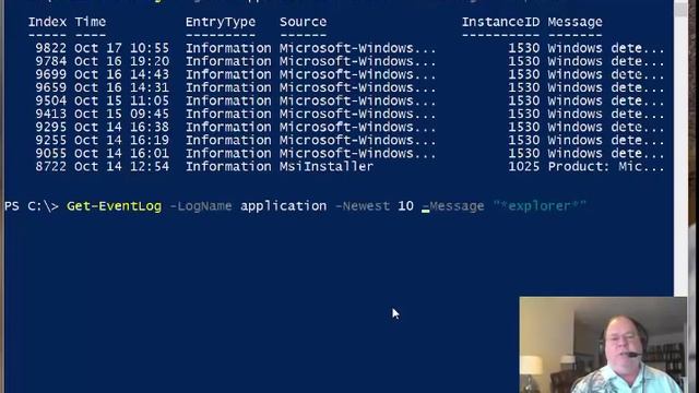 Parse Event Log Messages with PowerShell смотреть онлайн