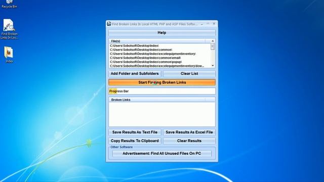 How To Use Find Broken Links In Local HTML PHP and ASP Files Software смотреть онлайн
