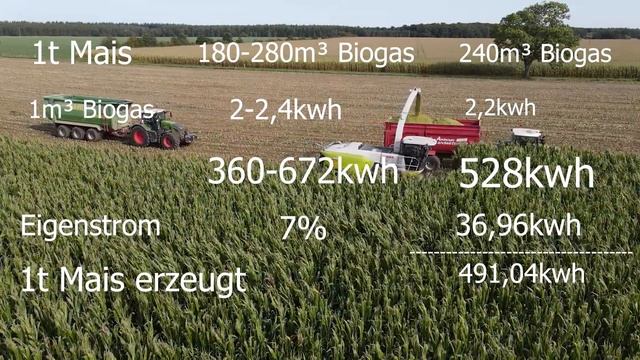 Wieviel Strom erzeugt eine Tonne Mais? Stattdessen einfach Diesel verbrennen? #Biogas смотреть онлайн