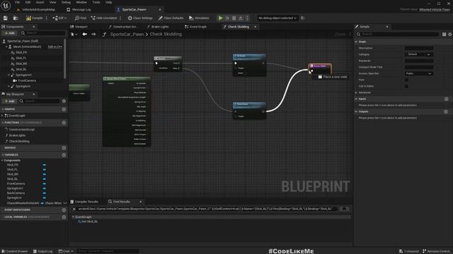 Unreal Engine 5 - Chaos Wheel State - Skidding смотреть онлайн