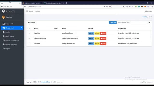 Part 22 USER EVENT BUS - Laravel 8 Admin Panel with Roles and Permission смотреть онлайн