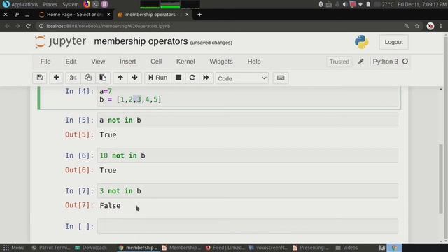 #14 Membership operators and Identity operators in Python | Python Tutorial for Beginners in Hindi смотреть онлайн