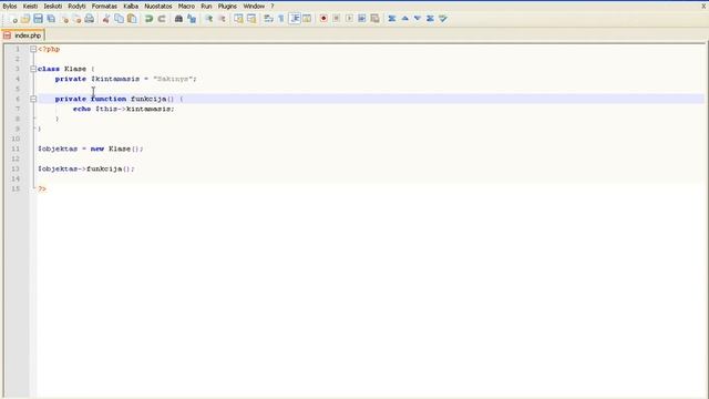 PHP pamokos 60 Raktažodis private ir instancijos смотреть онлайн