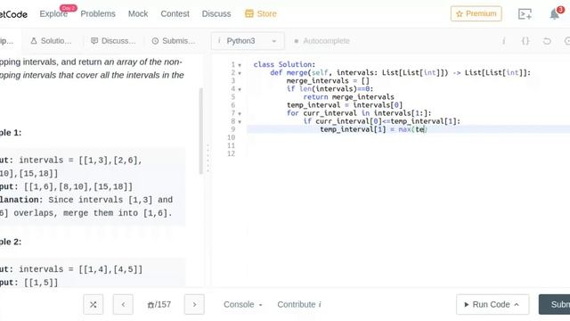 Merge Intervals Leetcode || Python || SDE Sheet смотреть онлайн