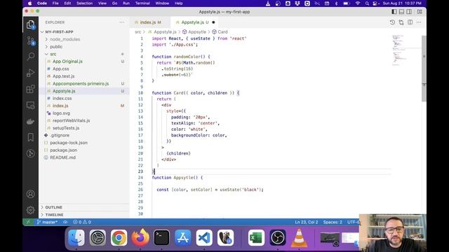 Conceitos básicos do React | Inline Styles смотреть онлайн