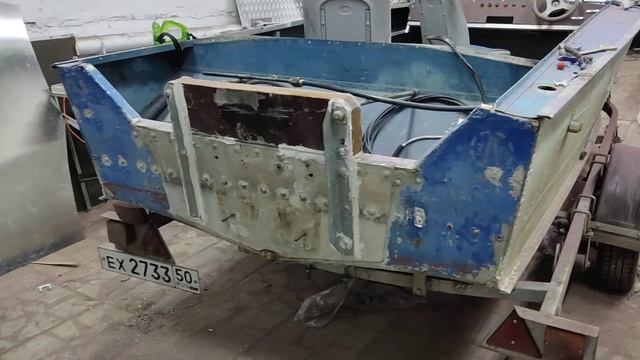 Ремонт транца на Прогресс 4 смотреть онлайн