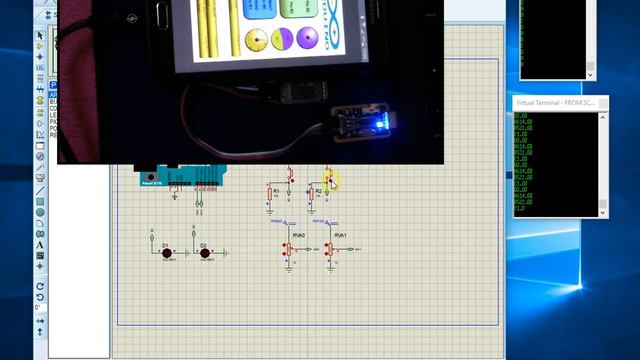 SCADA + ANDROID + ARDUINO  PROTEUS SIMULATION