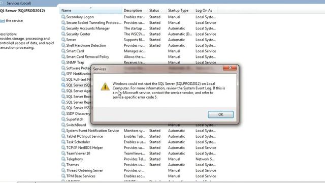 Windows cannot start the sql server mssqlserver on local computer | SOLVED смотреть онлайн