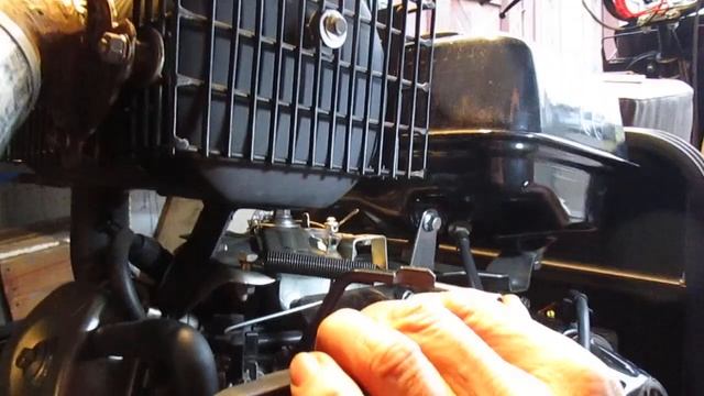 Бурлак М-2. Крепление троса газа без Ц.Р. смотреть онлайн