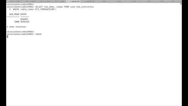 Oracle Statistics: Transaction Global Temporary Tables смотреть онлайн
