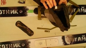 Чтоб лед стоял, и лунки были! Устанавливаем крепления на охотничьи лыжи.