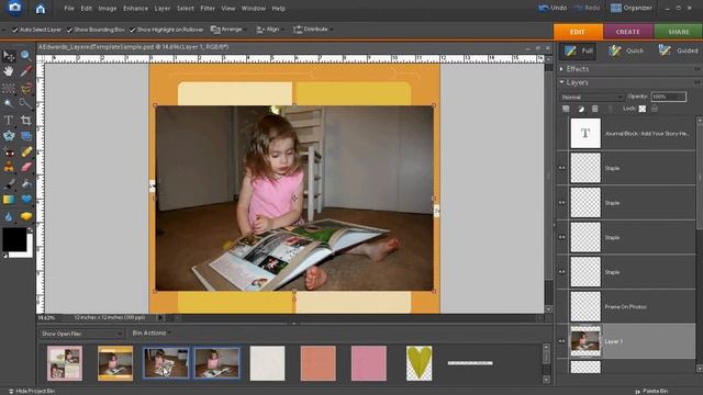 Beginning a Digital Scrapbook Page on Photoshop Elements 6.0 смотреть онлайн
