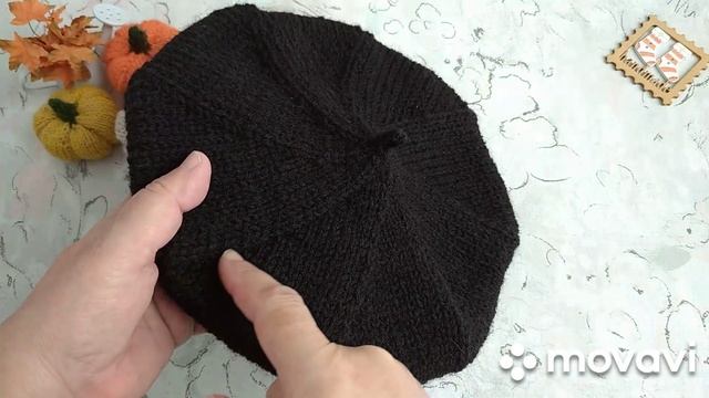 Вязание. КЛАССИЧЕСКИЙ БЕРЕТ СПИЦАМИ - ЭТО ПРОСТО!!!! Готовая работа. Экспресс МК. //knitted Beret