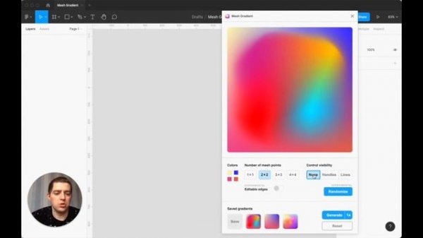 Плагины Figma | Mesh Gradient