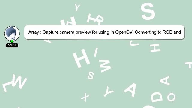 Array : Capture camera preview for using in OpenCV. Converting to RGB and Gray Mat's. Java. Android смотреть онлайн
