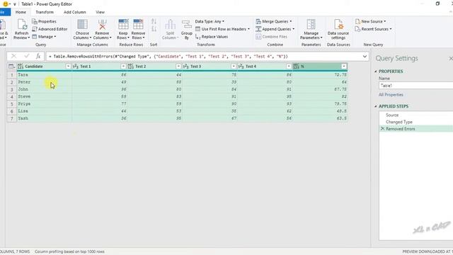 Remove Errors using Power Query in Excel смотреть онлайн
