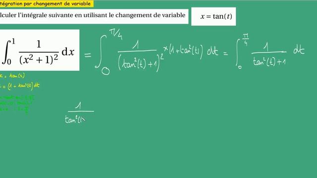 Prépa-Important-Intégration par changement de variable 1/(1+x²)² avec x=tan(t) смотреть онлайн