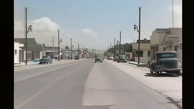 California 1940's, Newport Beach In Color [60fps,Remastered] W/sound Design Added