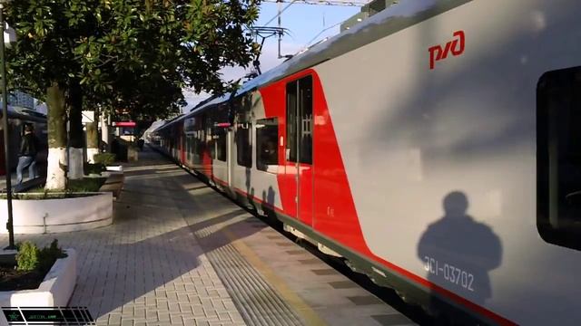 "Ласточка" ЭС1-037 Сочи - Красная Поляна смотреть онлайн