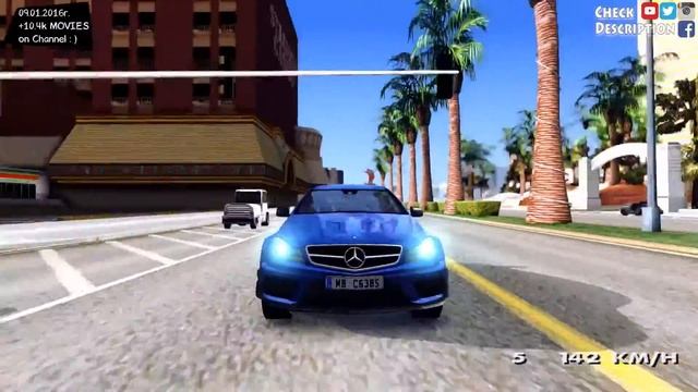 GTA San Andreas - 2012 Mercedes Benz C63 AMG Coupe Black Series EnRoMovies _REVIEW смотреть онлайн