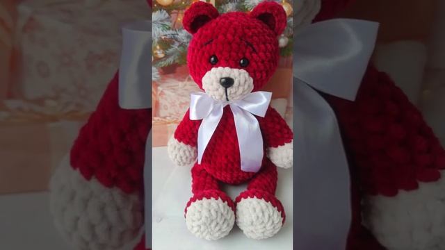 Crochet bear pattern. Free easy crochet tutorial. Вязаный плюшевый мишка крючком (МК Дейнега Юлия) смотреть онлайн
