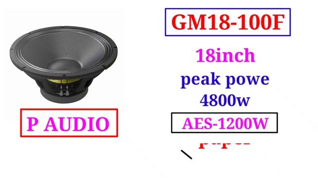 P audio Bass speaker full review| Gm18-100f speaker price? смотреть онлайн