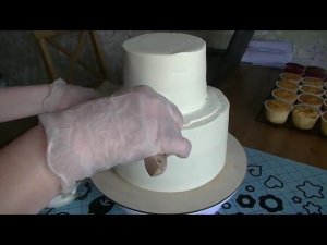 День Кондитера День 16 Сборка двухъярусного торта (Повтор Вспомнить как Все Начиналось)