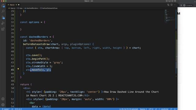 How to Draw Dashed Line Around the Chart in React Chart JS 2 смотреть онлайн