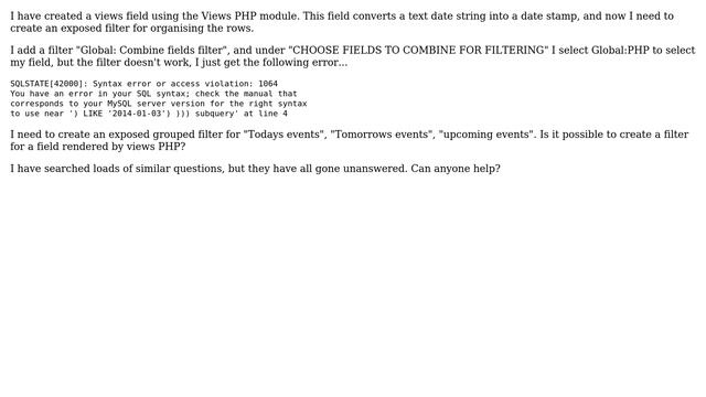 Drupal: Create exposed filter for Views PHP value смотреть онлайн