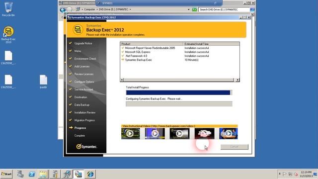 Backup Exec 2010 In Place Upgrade to Backup Exec 2012 (Part 2 of 3) смотреть онлайн