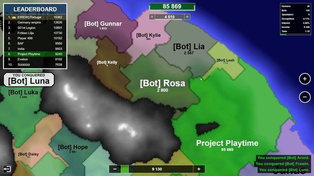 Project Playtime Is Going To WAR! Territory Games io - Territorial IO смотреть онлайн
