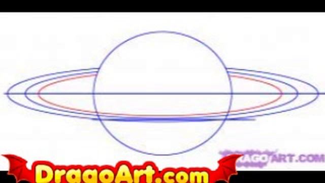 How to draw Saturn, step by step смотреть онлайн