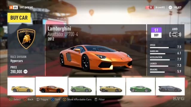 Forza Horizon 2 - All Cars | List [HD] смотреть онлайн