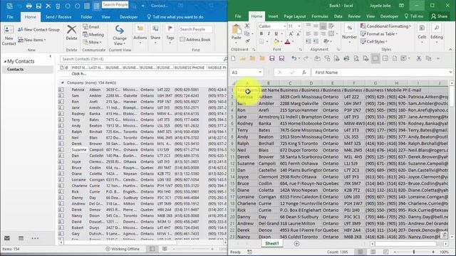 Office Integration - Part 1a of 10 parts - Outlook to Excel смотреть онлайн
