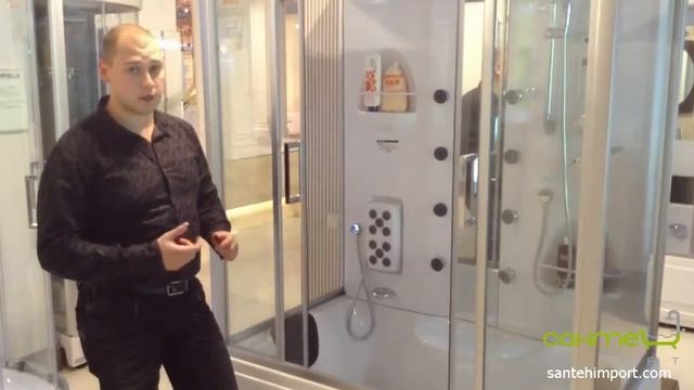 Душевая кабина (гидробокс) с гидромассажем спины Appollo TS-150w (www.santehimport.com) смотреть онлайн